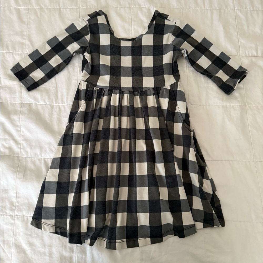 Hanna Andersson Half Sleeve Skater Dress with Pockets